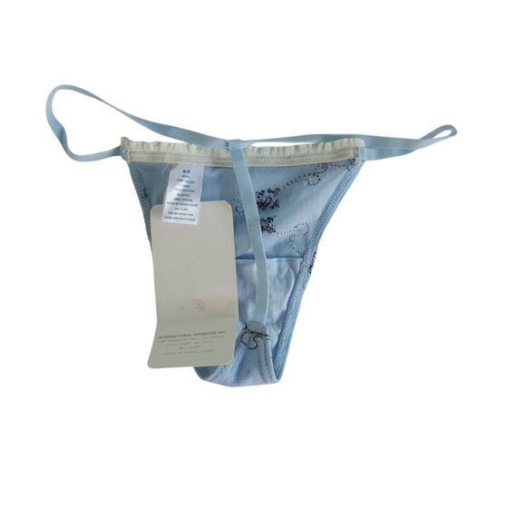 NWT Y2K Rare Rene Rofe Aqua Mesh Micro Thong Cottage country SM - Picture 3 of 11